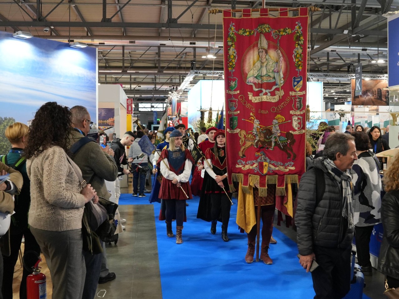 Traditional performance at tourism fair